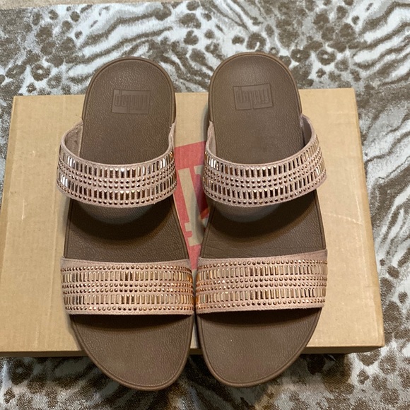 Fitflop | Shoes | Fitflop Incastone Slide Nude Sandals Size Worn Once Box No Trade | Poshmark